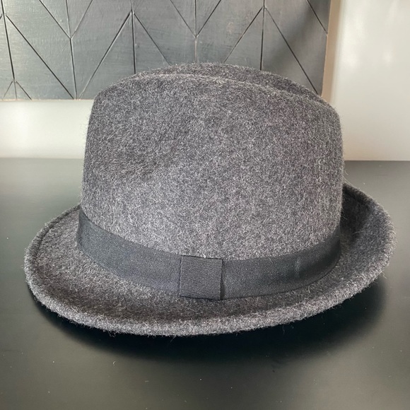 Goodfellow & Co 100% Wool Fedora Hat Grey Size M/L - Picture 5 of 8